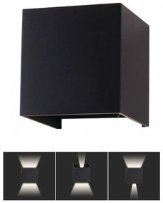 LED Kültéri fali lámpa LED/5W/230V 3000K IP65 fekete