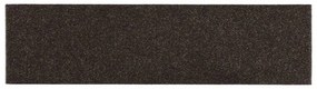 15 db sötétbarna négyszögletes öntapadó lépcsőszőnyeg 76x20cm