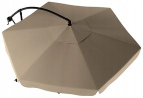 LEVI összecsukható kerti napernyő 300 cm, bézs-barna + ingyenes csomagolás