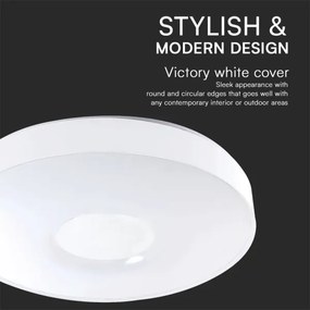 LED Dimmelhető mennyezeti lámpa LED/40W/230V 3000-6500K 39 cm fehér + távirányító