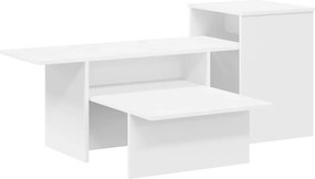 vidaXL Konzolasztal Fehér 91,5 x 35 x 38,5 cm Faanyag