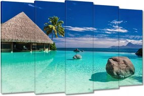 Festmények 150x95 Trópusok Tájkép Pálmafák