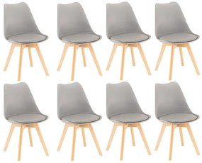 Silla étkezőszék 8 db szürke színben