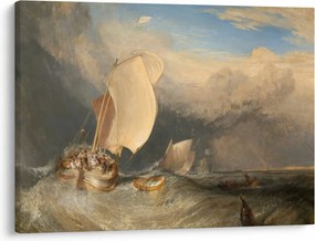 Kép - William Turner, Fishing Boats with Hucksters Bargaining for Fish, reprodukciók (70x50 cm)