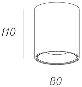Lucide 09912/05/36 - LED Spotlámpa BENTOO 1xGU10/5W/230V szürke
