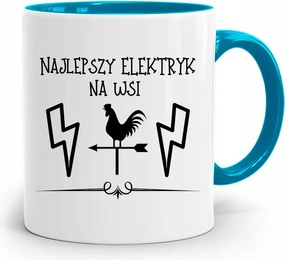 Kék Bögre A Vidék Legjobb Villanyszerelőjének, fényképes nyomattal