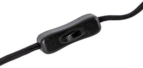 Design asztali lámpa fekete füstüveggel - Dome