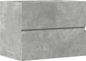 vidaXL betonszürke szerelt fa fürdőszobaszekrény 60 x 38,5 x 45 cm
