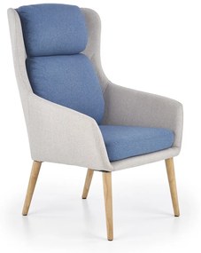 Purio fotel, kék / krém