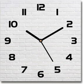 Üveg falióra szögletes tégla fali 30x30 cm