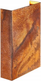 Nordlux Fold 15 kültéri Led fali lámpa, corten acél, 2x5W, IP54