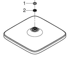 GROHE 26695000 - VITALIO COMFORT 250 × 250 mm fejzuhany, fényes króm
