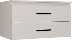 NEL 80 fürdőszoba fali mosdószekrény 80x50x45 cm, kasmír (mosdókagyló nélkül)