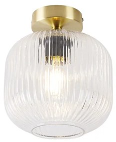 Art Deco mennyezeti lámpa sárgaréz - Karel