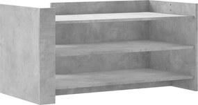 vidaXL betonszürke szerelt fa dohányzóasztal 100 x 50 x 50 cm