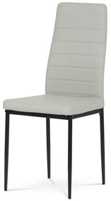 Scaun modern din imitație de piele gri deschis DCL-372