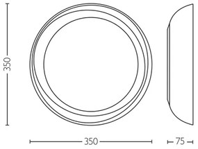 Philips - LED Dimmelhető mennyezeti lámpa FLETA LED/10W/230V 4000K átlátszó