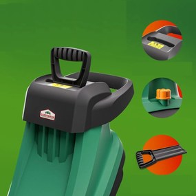 VAVRO kerti ágvágó, 2400W, 50l, fekete/zöld Gardebruk