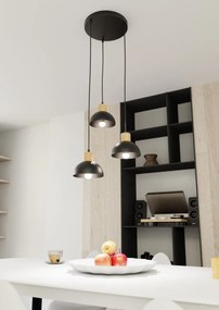 Emibig modern függeszték seco fekete emi1393/3prem