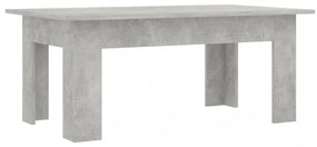 betonszürke szerelt fa dohányzóasztal 100 x 60 x 42 cm