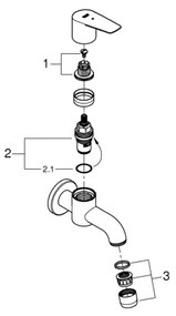 GROHE 20238001 - Leeresztőszelep DN 15, fényes króm