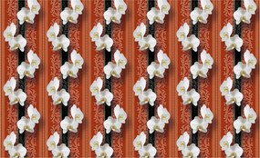 Fotótapéta flizelina Orchideák Stílus és Elegancia Virágmintás 416x254 +ragasztó