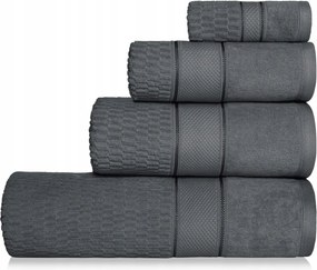 Grafit Törölköző Gyorsan száradó Velúr Velvet 100 x 150 100% Pamut Nagy