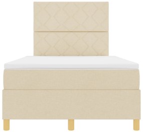 Box Spring Ágy Matrac Krém Kis franciaágy Szövet