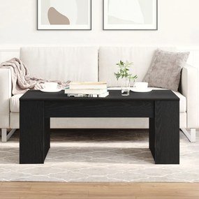 Dohányzóasztal Fekete tölgy 102x55x42 cm Mérnöki fa