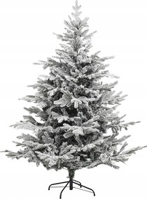Műkarácsonyfa, Hóval Borított, 150 CM, Fém Talppal, Műanyag