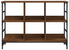 barna tölgyszínű szerelt fa tálalószekrény 102 x 32 x 73,5 cm