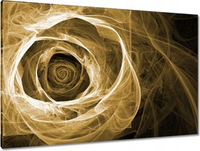 Vászonkép 120x80 Szépia fraktál rózsa