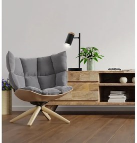 Asztali lámpa LAGOS 1xGU10/15W/230V fekete/barna