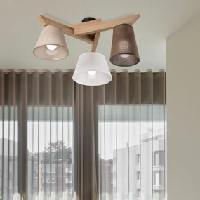 Brilagi - LED  Felületre szerelhető csillár  ANTHONY 3xE14/40W/230V tölgy