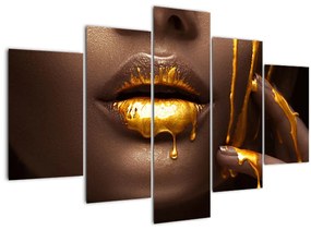 Kép - Nő arany ajkal (150x105 cm)
