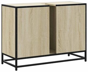 sonoma tölgyfa fürdőszobai mosdószekrény 80 x 33 x 60 cm