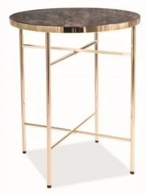 Ibiza C lerakóasztal 42cm Márvány - Arany