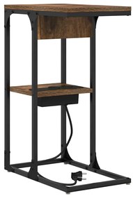 Éjjeli asztal Füstölt tölgy 41.5 x 26 x 60.5 cm Faanyag