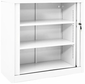 vidaXL fehér acél tolóajtós szekrény 90 x 40 x 90 cm