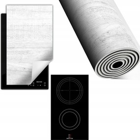 Indukciós Védőszőnyeg Konyhapult 30x52 fehér fa