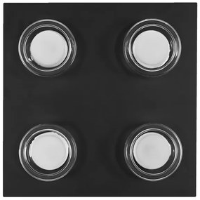 Osram -LED Fürdőszobai mennyezeti lámpa ORBIS FLAME 4xLED/5,5W/230V IP44 fekete