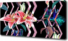 Vászonkép Trópusi liliom 120x60 cm