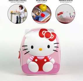 Hello Kitty Cuddle 3D hátizsák, táska 31 cm