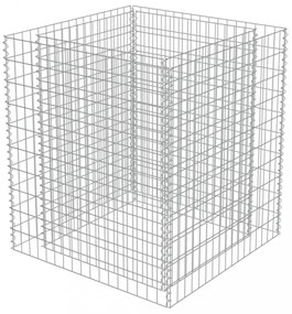 horganyzott acél gabion magaságyás 90 x 90 x 100 cm