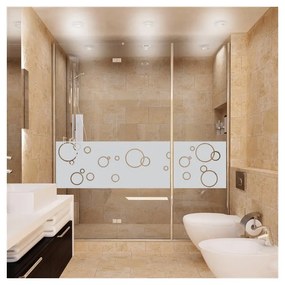 Bubbles vízálló zuhanyajtó matrica, 200 x 55 cm - Ambiance