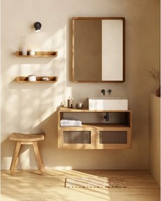 Natúr színű teakfa ülőke Vicentina – Kave Home