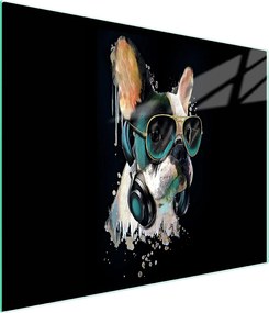 Üveg Vágódeszka 52x30 Kutya Edzett Üveg