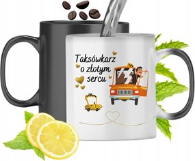 Mágikus Bögre Taxisofőrnek Színváltós, fényképes nyomattal