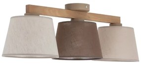 Brilagi - Felületre szerelt csillár LATTE 3xE27/15W/230V fenyő/mix