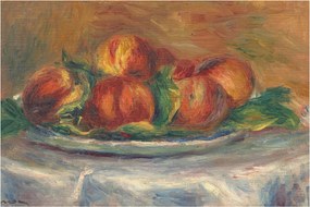 Kép - Auguste Renoir, Peaches on a  Plate, reprodukciók (90x60 cm)